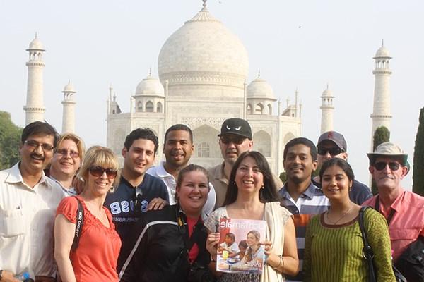 Group Trip at the Taj Mahal